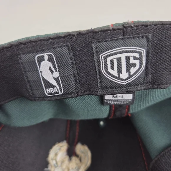 Milwaukee Bucks Hat Cap Green NBA Fitted M-L‎ - Picture 5 of 5